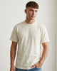 Playera oversize hombre amarillo pastel lisa 100% algodón cuello redondo manga corta